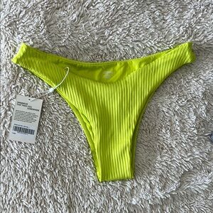 Monday Swimwear Byron Bikini Bottom in Zest